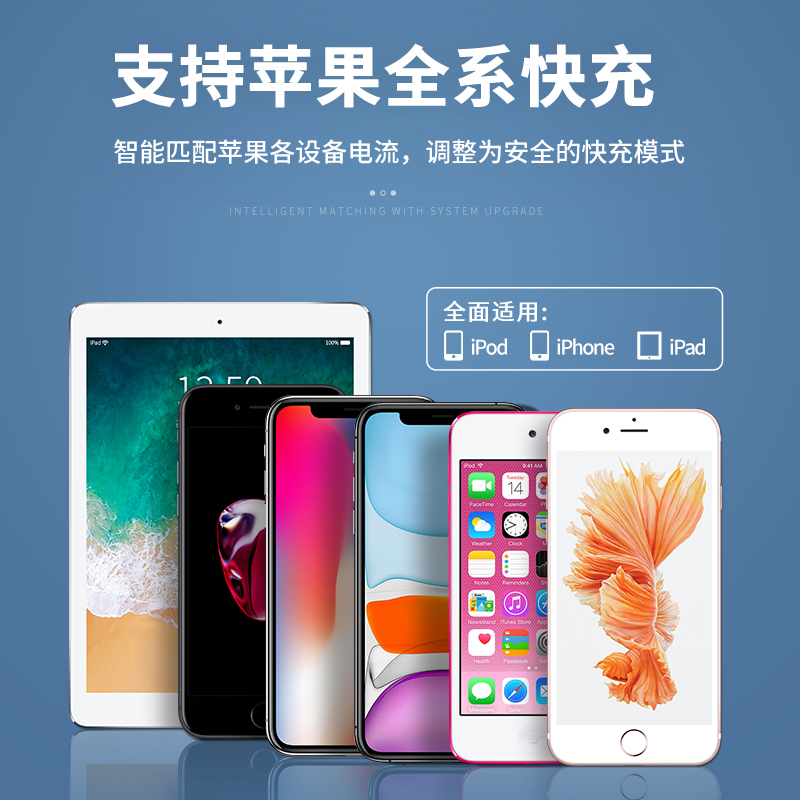 数据线适用于iPhone14苹果13快充11promax手机12充电器7p正品6se加长8plus闪充PD20W充电线iPad平板2米XR冲XS