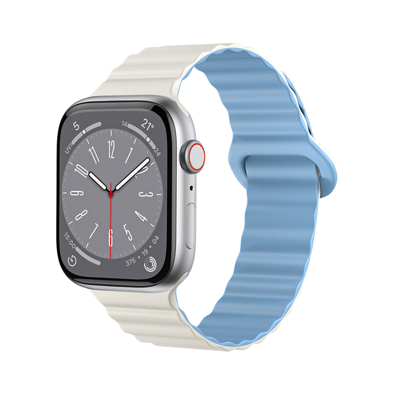KEZTNG 适用苹果手表apple watch9表带iwatch8/7/6手表带5/se/4硅胶磁吸s6运动ultra男女款s8/s7智能配件s5腕带49mm