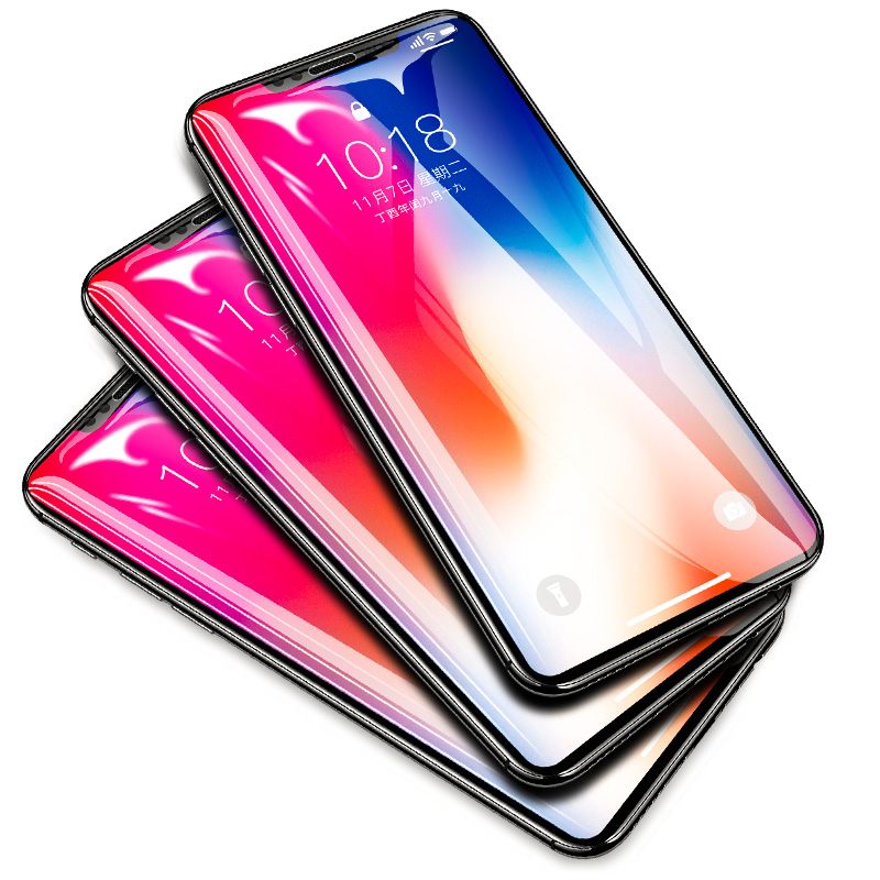 MOSBO 适用iPhoneX钢化膜XR苹果x手机11全屏iPhonexr覆盖XMax高清Xs max屏幕xsmas保护防摔rx大iponeX刚化ipx屏保ix