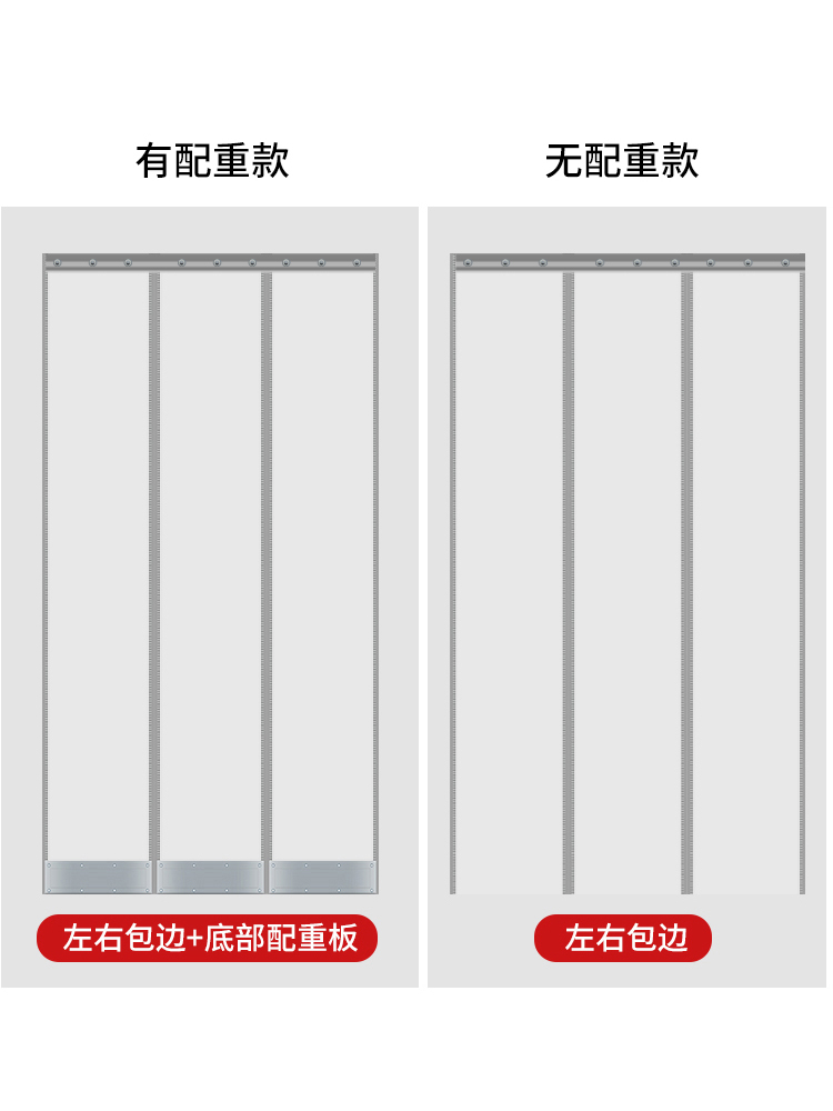 夕姿 空调门帘防冷气防风挡风隔断磁铁磁吸自吸透明皮塑料pvc软子商用