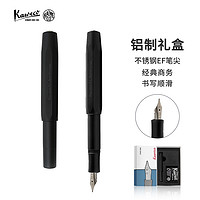 Kaweco 德国进口Kaweco钢笔铝制系列AL Sport  铝制工业风钢笔 经典商务铝合金钢笔  黑色 EF  0.5mm