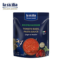 lasicilia 辣西西里 番茄罗勒风味意面酱250g袋装