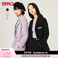 SPAO 女士夹克秋季新款休闲简约西服外套SPJKB49I01