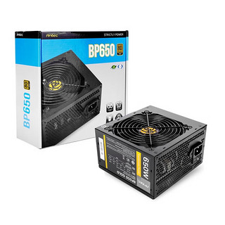 安钛克（Antec） BP300 BP450 BP500P BP600P 台式机静音办公游戏机箱电源 BP650 金牌 额定650W