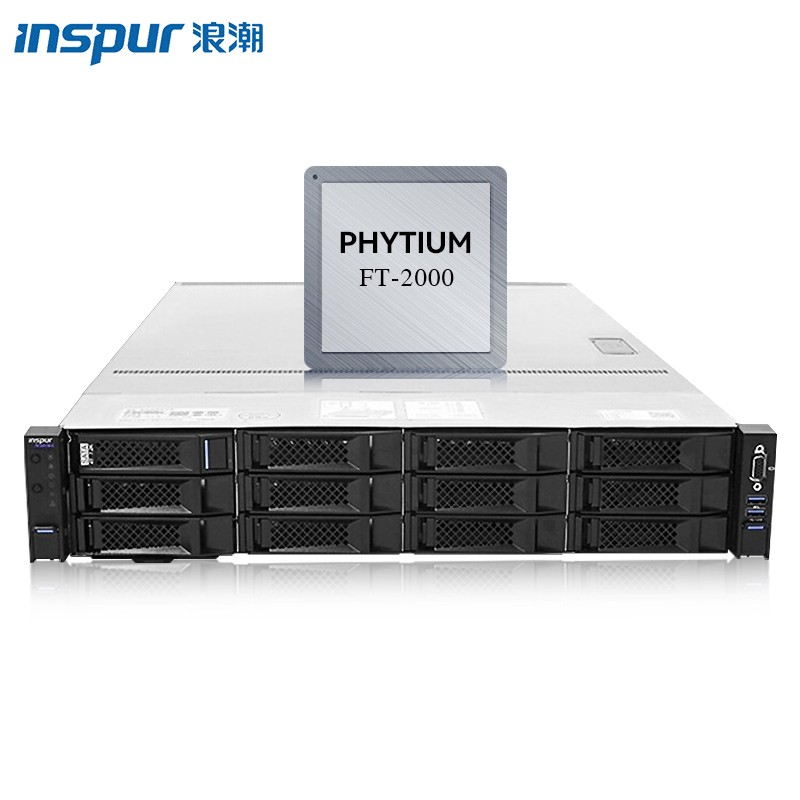 INSPUR 浪潮 国产NF2180M3机架式2U服务器 飞腾2000+/32G*2/2T SATA*3/9361阵列/双电/导轨