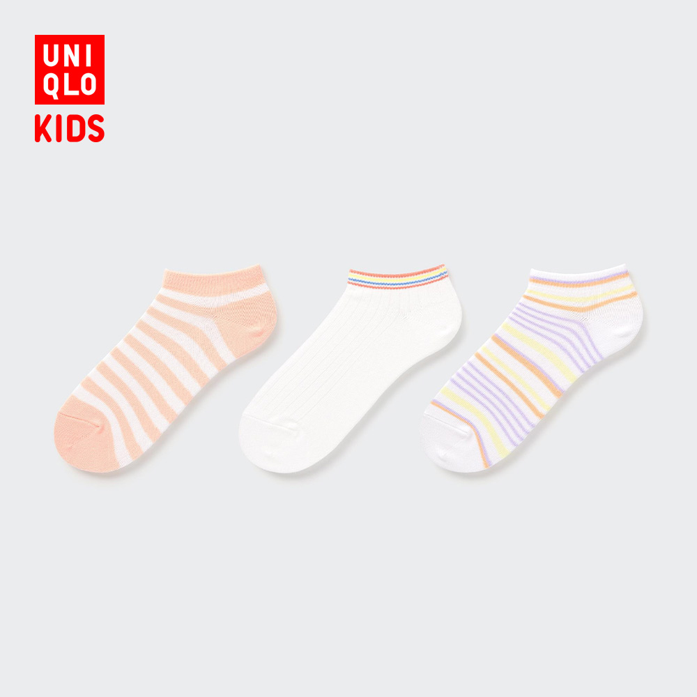 优衣库 童装/女童 袜子(3双装) 453920 UNIQLO