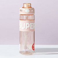 DODGE 道奇 水杯大容量男士健身女士夏季运动塑料杯DL-23605 粉色780ml