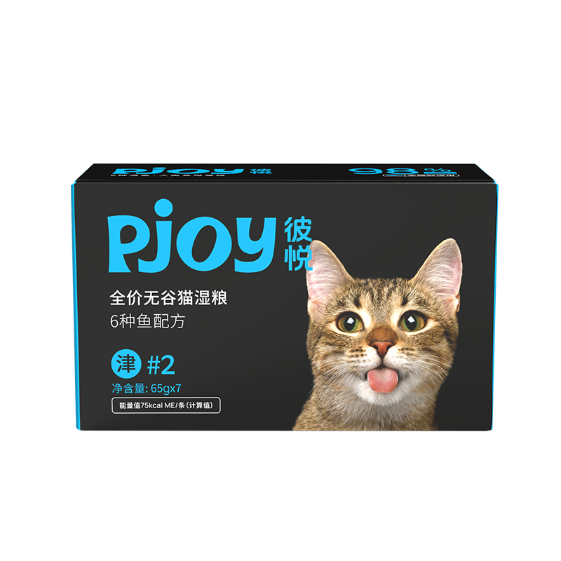 Pjoy 彼悦 津系列全价无谷猫湿粮6种鱼配方猫粮455g