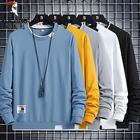 TUCANO 啄木鸟 长袖卫衣男秋季新款时尚潮流透气假两件套长袖T恤XT 蓝色 XL