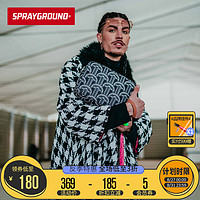 SPRAYGROUND 新款复古老花鲨鱼嘴通勤百搭手抓包男手拿包女潮牌ins