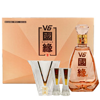 今世缘V6国缘精美酒具礼盒套装 白酒100ml*1+精美酒杯1套