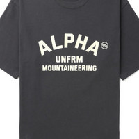 ALPHA INDUSTRIES 徽标印花 T 恤 A5XTEM2056LXKGYX