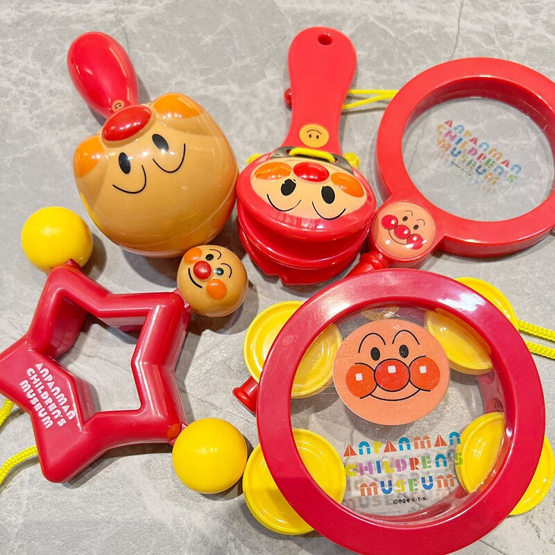 KIDNOAM 婴儿沙锤拨浪鼓5件套（不含收纳盒）