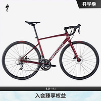 SPECIALIZED 闪电 ALLEZ E5 DISC  碳纤维前叉碟刹制动公路自行车 缎面褐红/银色沙尘/流体红  49