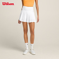 Wilson 威爾勝 官方女子網球裙23春夏運動舒適網球服百褶蜜糖裙針織