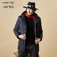 AIRTEX 亚特 英国亚特秋冬新品加厚保暖中长款棉衣男款休闲棉服登山外套