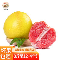 欣娃三红柚红肉红心柚子 新鲜水果 8斤装（2-4个）