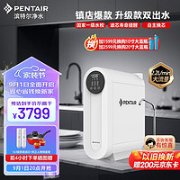 PENTAIR 滨特尔 净水器家用直饮净水机厨下大流量智能显示反渗透双出水无桶纯水机 E7型双出水净水器