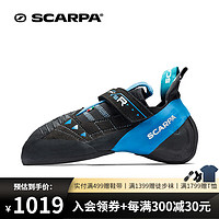 SCARPA 思卡帕 本能VSR攀岩鞋斯卡帕官方抱石鞋男女款 70015-000（35、Black/Azure(黑/蓝)）