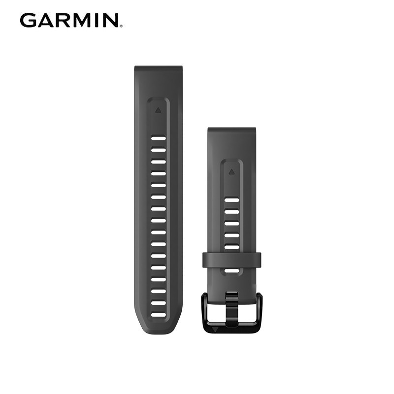 GARMIN 佳明 Fenix7S 石墨灰硅胶快拆表带（20mm），适用于F7S/F6S/MK2S