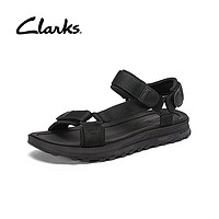 Clarks其乐男士夏季沙滩凉鞋潮流舒适魔术贴清凉男鞋 黑色 261649987 41