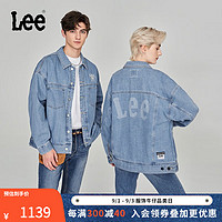 Lee商场同款23早秋舒适版浅蓝男女同款牛仔外套LUT0066735PN 浅蓝色（尺码偏大，小一码购买） XS