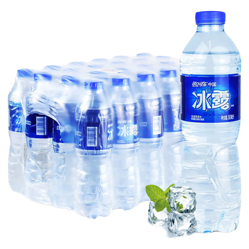 可口可乐 冰露饮用水550ml*24瓶整箱可口可乐非矿泉水纯净水会议用水批发价