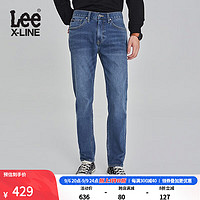 Lee XLINE23早秋723修身浅蓝色石磨水洗男牛仔裤LMB100723204 浅蓝色（裤长31） 29