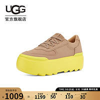 UGG2023秋季男女同款舒适厚底撞色潮流时尚圆头系带休闲鞋1135010