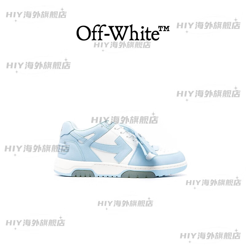 OFF-WHITE OOO 男士淡蓝色运动箭头鞋 淡 浅蓝色2 42