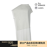 Yohji Yamamoto 山本耀司 女士纯色棉质休闲连衣裙YQ-D03-500 S