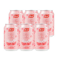 yeo's 杨协成 荔枝水 300ml*6罐