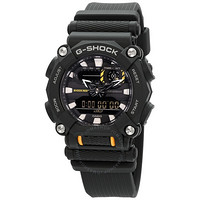 CASIO 卡西歐 G-Shock Alarm World Time 指針式模擬數字黑色表盤石英男表 GA-900-1A