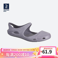 DECATHLON 迪卡儂 涼鞋女洞洞鞋夏平底包頭沙灘鞋涉水鞋紫晶色37-38碼_女款-1351620