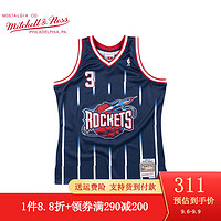 MITCHELL & NESS 复古球衣 SW球迷版 NBA弗朗西斯3号 MN男篮球服运动背心 透气 藏青色 M