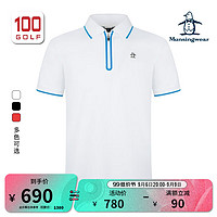 Munsingwear 万星威 高尔夫男装23新品夏季短袖T恤运动翻领polo衫 N950 M