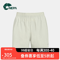 NEPA 耐葩 23春夏新品户外运动女士冷感短裤透气印花短裤7J41722 雾色 165/68A