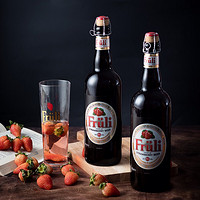 Fruli 芙力 送专用杯 比利时芙力草莓啤酒大瓶装进口精酿低度女士果味酒750ml