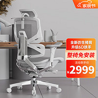 Ergomax 迩高迈思 Emperor2 PROMAX人体工学电脑椅网椅家用办公椅子电竞椅游戏椅 PROMAX版 雅典灰