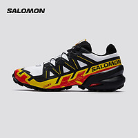 salomon 萨洛蒙 抓地舒适包裹贴合透气越野跑鞋 SPEEDCROSS 6 白色 417378
