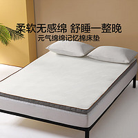 水星家纺 记忆棉针织抗菌软床垫 可折叠学生宿舍用家用床垫 记忆棉软床垫 120cm×195cm
