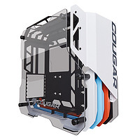COUGAR 骨伽 电脑机箱 开放式水冷 中塔式侧透机箱 支持ATX主板 小开拓者S白色