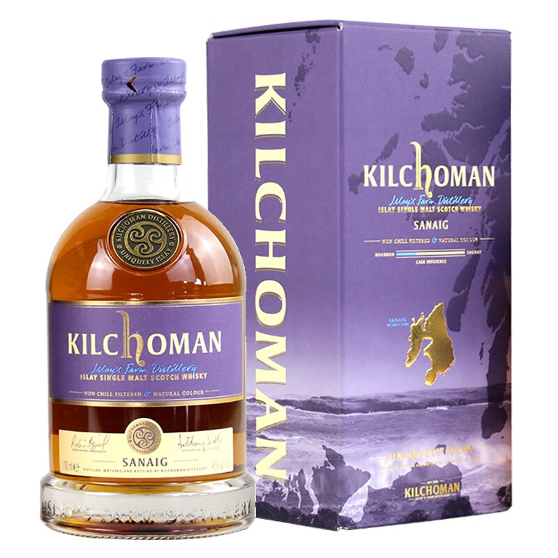 齐侯门（Kilchoman）榜样行货洋酒 单一纯麦威士忌 英国蒸馏酒艾雷岛麦芽酒 塞纳滩