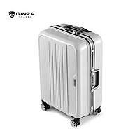 GINZA 银座 铝框箱大容量商务出行拉杆箱可登机出差留学旅行箱静音万向轮
