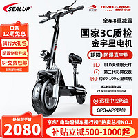 SEALUP 希洛普 -Q8 电动滑板车 XLP-Q8 48V21.0Ah锂电池 黑色