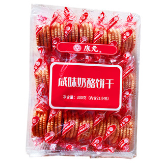 康元 咸味奶酪300g+椰子奶油饼干300g