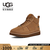 UGG 男士舒适平底纯色经典系带圆头时尚休闲鞋1144054