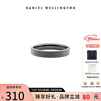 丹尼尔惠灵顿（DanielWellington） dw戒指 太空灰经典戒指简约时尚素圈戒指对戒送爱人 66码 DW00400379