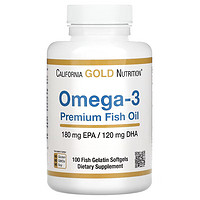 California Gold Nutrition CGN 美国欧米伽3高纯度无腥味Omega-3 100粒