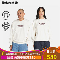 添柏岚（Timberland）男女同款圆领卫衣新休闲毛圈布A6K5D A6K5DCM9/复古白 XL